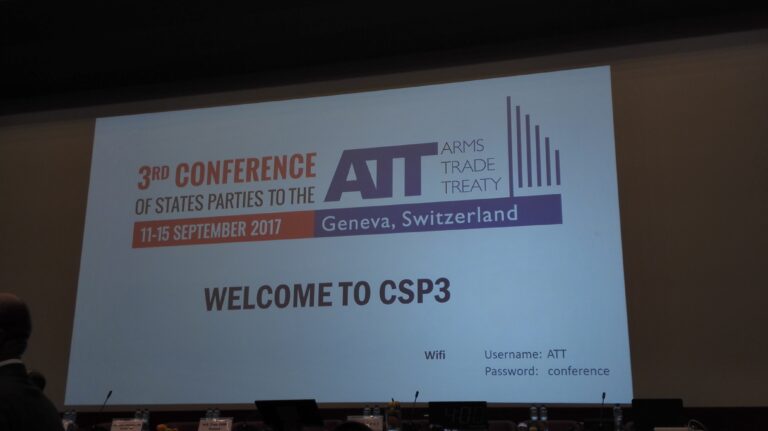 CAVR Supports Arms Trade Treaty Conference in Geneva